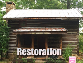 Historic Log Cabin Restoration  Ward, Alabama